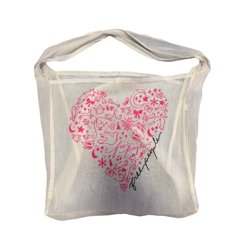 Free People Limited Edition Valentine's Day Heart Tote Bag